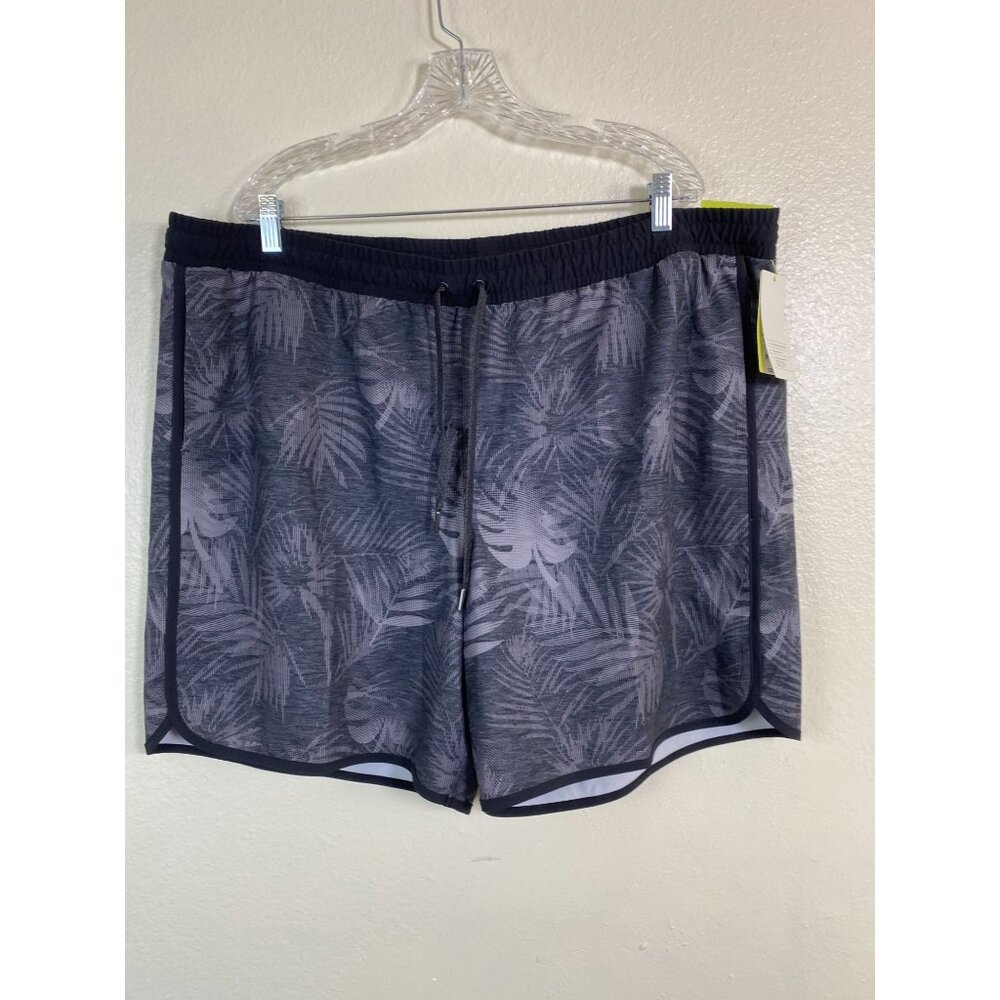 New Mens All In Motion‎ Athletic Shorts size XXL UPF 50 4 way stretch Tropical